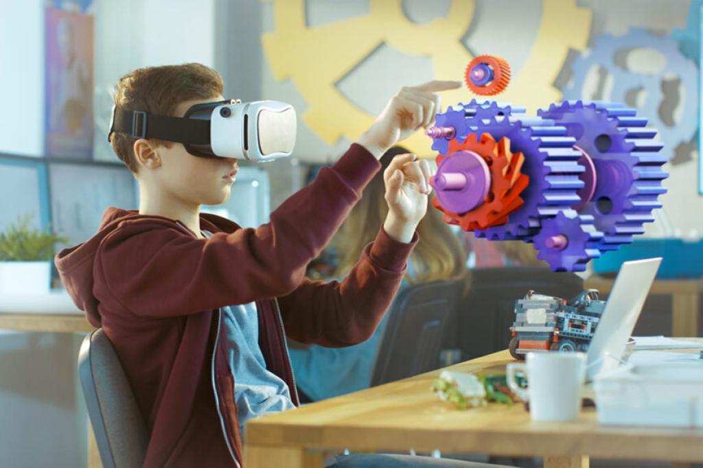 vr op school